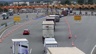 Imatge de l'AP7 a la Jonquera aquest passat dimecres 8 de setembre