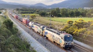 Via d'Alta Velocitat al seu pas per la Jonquera i Agullana. Comencen els treballs forestals anti incendi al corredor d'infraestructures