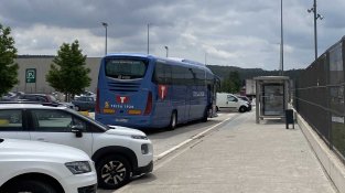 Autocar de transport públic de la linia Portús-Jonquera-Figueres