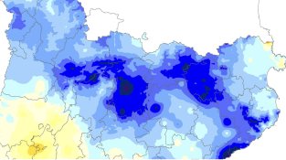 Plànol de precipitacions de setembre de 2021