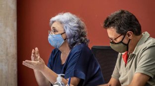 La regidora Anna Pérez, d'ERC, en el Ple municipal de juliol passat