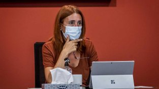 L'alcaldessa Sònia Martínez en el Ple de juliol