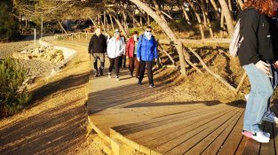 De visita pel Camí de Ronda entre L'Escala i Sant Martí d'Empúries