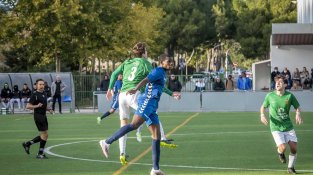 Una de les imatges que va deixar el partit