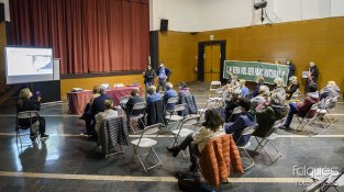 Activistes d'ALLIMO van ser presents a la sessió informativa de l'empresa Enel