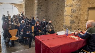 L'acte es va fer als Porxos de Can Laporta