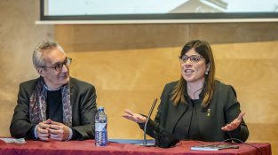 L'acte es va fer als Porxos de Can Laporta