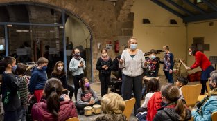 La celebració es va fer als Porxos de Can Laporta