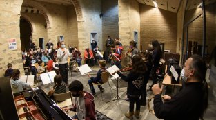 La celebració es va fer als Porxos de Can Laporta