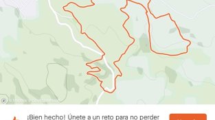 Trac del recorregut sortint d'Agullana