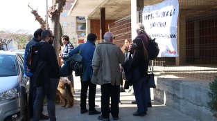 Pla general dels concentrats ahir a Figueres