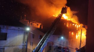 La imatge era visible des de diversos punts del municipi