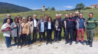 Foto de família de la presentació d'aquest matí