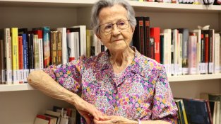 Remei Oliva, de 103 anys, a la Jonquera