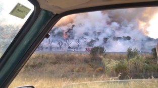 El foc ha posat en alerta tots els efectius