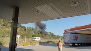 Punt exacte de l'inici de l'incendi