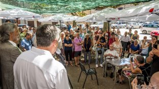 L'homenatge es va convertir en una festa popular