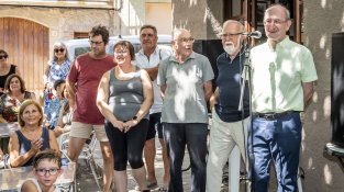 L'homenatge es va convertir en una festa popular