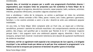 El gruix d'activitats serà entre el 8 i l'11