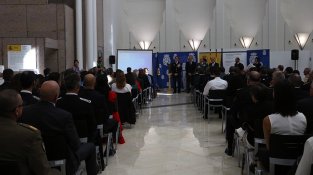 Imatge de la celebració de la festa patronal dels Àngels Custodis, a Girona