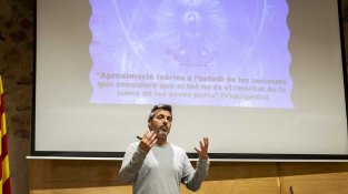 Lluís Sala, en un moment de la conferència