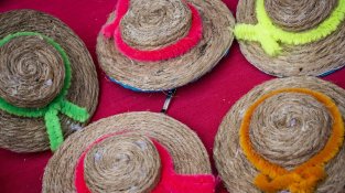 La parada, ahir, a davant de la Societat