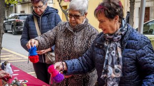 La parada, ahir, a davant de la Societat