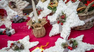 La parada, ahir, a davant de la Societat