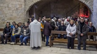 Després de la missa i el concert s'ha fet un aperitiu popular