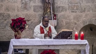 Després de la missa i el concert s'ha fet un aperitiu popular