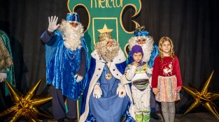 Després de la cavalcada, els Reis van muntar el seu campament a la sala de la societat