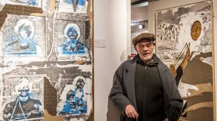 Duran, amb la mostra que va inaugurar ahir al MUME