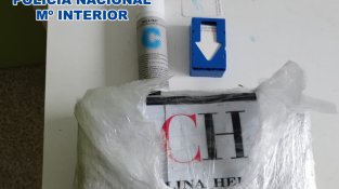 La droga interceptada