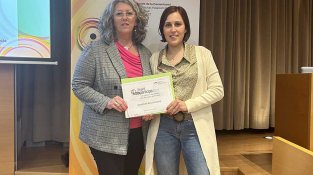 Macias i Lanero, durant l'acte de lliurament dels guardons