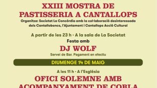 Programació de la Festa de Primavera de Cantallops