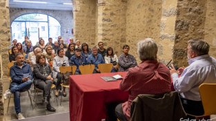 L'acte es va fer als Porxos de Can Laporta