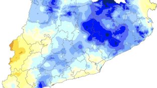 Mapa de precipitacions del maig de 2023 a Catalunya