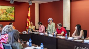 Anna Pérez pronunciant el seu discurs