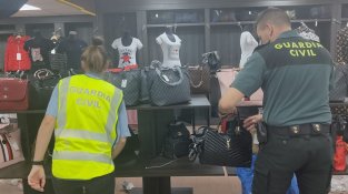 Els agents, durant la inspecció