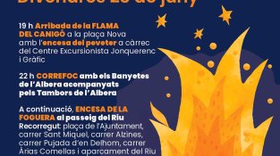 Programació de la revetlla jonquerenca