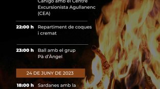 Programació de la revetlla agullanenca