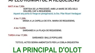 Programació del romiatge a Requesens