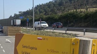 El GR11 queda interromput al ser pas per l'Albera