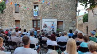 Jordi Coca, a l'Estrada, amb Enric Tubert