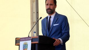 Roger Torrent pronunciant el seu discurs