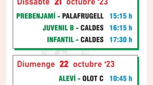 Partits d'hoquei patins que es disputaran al pavelló municipal de la Jonquera