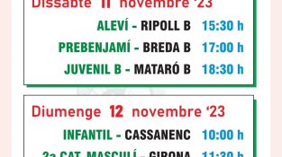 Partits del CP Jonquerenc a casa