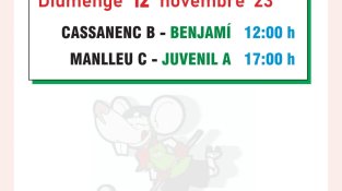 Partits del CP Jonquerenc a fora