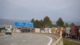 Es fan desviaments a l'alçada de Figueres