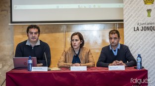 La presentació es va fer ahir al matí als Porxos de Can Laporta